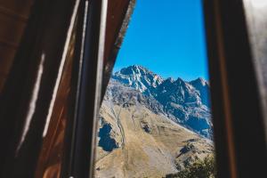 山景或在度假屋看到的山景