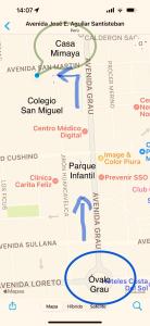 皮烏拉的住宿－Casa Mimaya，密尔沃基市地图
