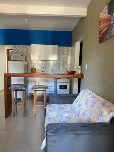 Kuchyň nebo kuchyňský kout v ubytování Apartamento 02 no Vivendas do Serrano em Lençóis