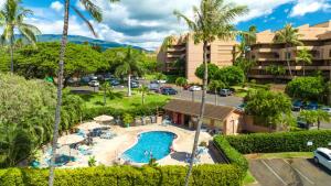 an aerial view of a resort with a pool at KBM Resorts KVR-F405 1 bdrm Includes Rental Car in Kaanapali