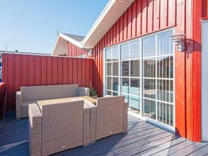 Balkón nebo terasa v ubytování 6 person holiday home in Hvide Sande-By Traum