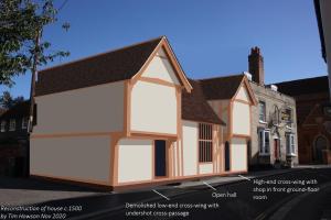 a rendering of a house being built at Josua Medieval Living Maldon in Maldon