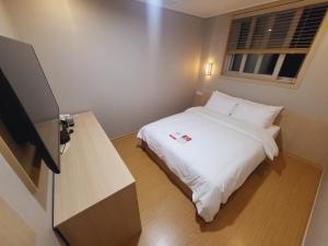TV a/nebo společenská místnost v ubytování Hotel razaB