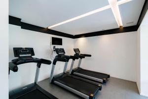 Fitness centrum a/nebo fitness zařízení v ubytování Vita Bom Retiro