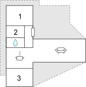 an illustration of a block diagram of a reaction coordinate system at 3 Bedroom Lovely Home In Thyholm in Thyholm