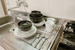 Dapur atau dapur kecil di Furano Zone Ski Condo 202喫煙可103禁煙 +58 gambar