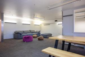 A seating area at The Brownston Hostel