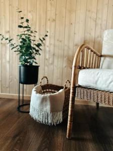Letto o letti in una camera di Bird nest