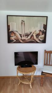 TV a/nebo společenská místnost v ubytování Lagarfell Studios