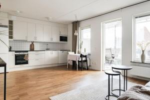 Η κουζίνα ή μικρή κουζίνα στο Modern apartment in city center