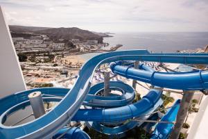 a water slide at a roller coaster at Servatur Puerto Azul in Puerto Rico de Gran Canaria
