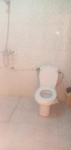 ein Bad mit einem weißen WC in einem Zimmer in der Unterkunft Hotel Izlane in Imilchil
