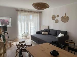 Posezení v ubytování Appartement 40m2 vue sur mer accès direct plage et parking privé