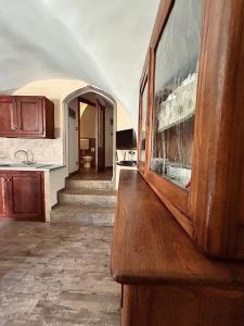 Kuchyň nebo kuchyňský kout v ubytování B&B Terra di confine