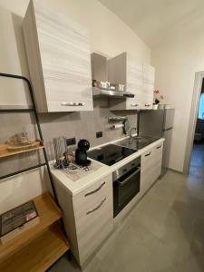 Kuchyňa alebo kuchynka v ubytovaní HappyHome Bilocale centro storico Rivarolo Canavese