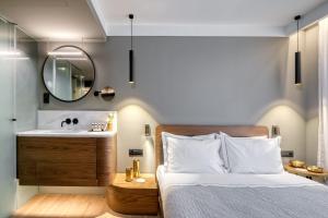 Letto o letti in una camera di Bob W Eolou