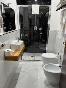 Koupelna v ubytování Hotel Barbato