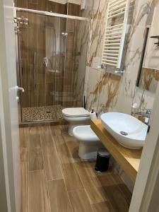 Koupelna v ubytování Hotel Barbato