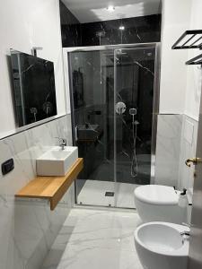 Koupelna v ubytování Hotel Barbato