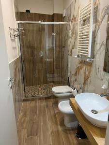 Koupelna v ubytování Hotel Barbato