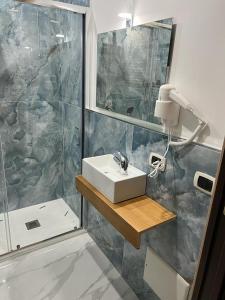 Koupelna v ubytování Hotel Barbato