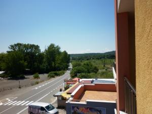 a view of a highway from a building at Hotel Marant in Sozopol