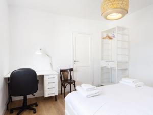 Łóżko lub łóżka w pokoju w obiekcie Live Tata Casa con jardin y vistas