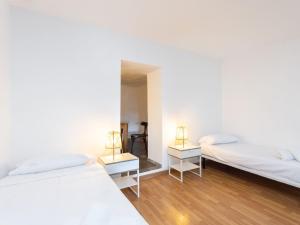 Łóżko lub łóżka w pokoju w obiekcie Live Tata Casa con jardin y vistas