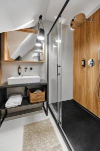 Kúpeľňa v ubytovaní Tatra Nest Apartamenty - jacuzzi, sauna!