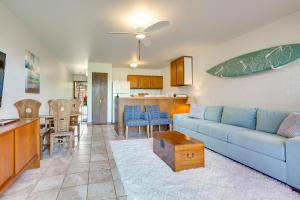 A seating area at Kaunakakai Home at Molokai Shores with Pool!