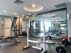 Fitnesscentret og/eller fitnessfaciliteterne på Lujoso depa con vista a todo Guayaquil!