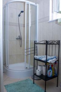 Koupelna v ubytování Holiday home in Balatonmariafürdo 40846 + 4 fotografie