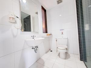 Koupelna v ubytování HOTEL TILAMAS