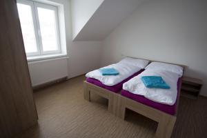 Postel nebo postele na pokoji v ubytování Vila Aneta