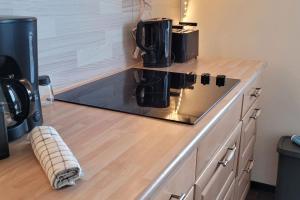 Kuchyň nebo kuchyňský kout v ubytování Berg Messe EG, 2,5 Zimmer, Homeoffice, W-Lan