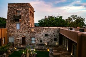 an exterior view of a brick building at Wada1 in Aihole +37 photos