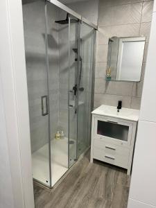Kúpeľňa v ubytovaní Encantador piso en Villafranca