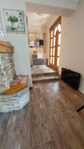 Kuchyň nebo kuchyňský kout v ubytování Újhegy Apartman