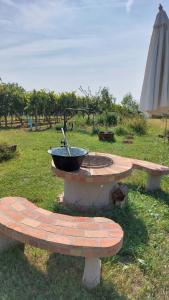 Zahrada ubytování Újhegy Apartman