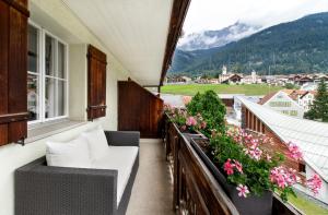 A balcony or terrace at Tgesa Romana