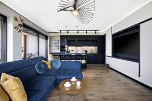 Kuchyň nebo kuchyňský kout v ubytování Apartament 601 Natural Baltic Darłówko