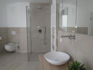 Vannituba majutusasutuses Appartements am Kirchplatz