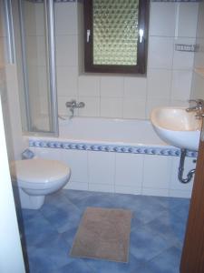 Koupelna v ubytování Ferienwohnung Franziska