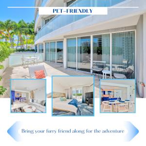 un collage de fotos de una casa en Stylish 1 BR at Fort Lauderdale, en Fort Lauderdale