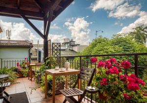 En balkon eller terrasse på Kazimierz Secret