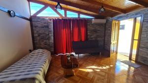 Postel nebo postele na pokoji v ubytování Casa Los Andes