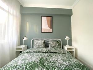 Postel nebo postele na pokoji v ubytování Cosy mini flat in Fatih