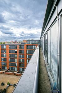 a view from a balcony of a building at City View Apartments in Birmingham