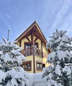 Vila Studienka during the winter