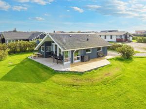 an aerial view of a house with a deck at Two-Bedroom Holiday home in Lemvig 1 in Lemvig